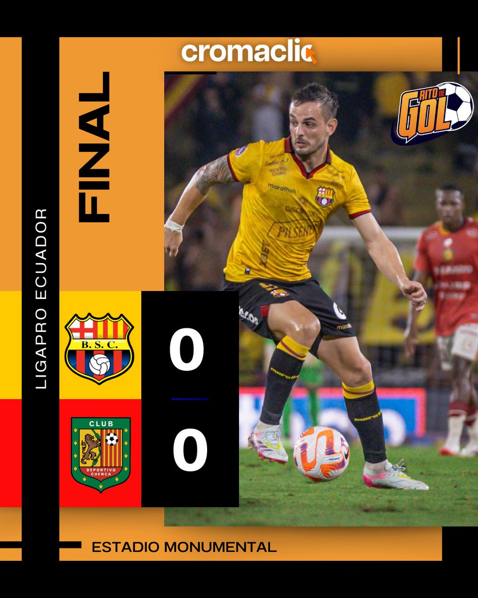 ¡LOS TOREROS PERDIERON EL LIDERATO! 😱🟡

#BarcelonaSC y #DCuenca empataron sin goles en el estadio Monumental por la #Fecha14 de la #LigaPro 

#GritoDeGol #idolo #Monumental #LigaProEcuabet #campeonatoecuatoriano