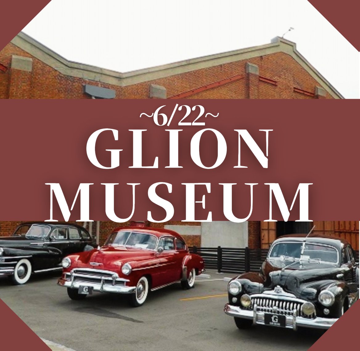shirokurokansai's tweet photo. ／
撮影会情報📣
＼

6/22(日) GLION MUSEUM
→5/25(日) 20:00- 優先予約開始​
→​6/1(日) 20:00- 予約開始​

重厚な赤レンガ倉庫とヴィンテージカーの世界、GLION MUSEUMで特別撮影会を開催📸✨

ノスタルジックな空気感と非日常のロケーションが魅力です！

 タイムスリップしたような、ここでしか残せない一枚をいかがでしょうか👀

詳細はこちら▽
https://t.co/GGJuHqYkGf