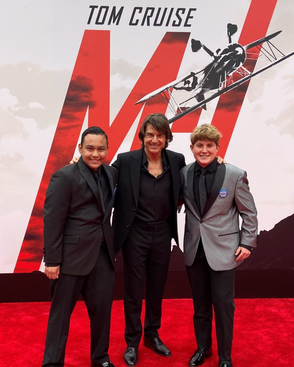 Make-A-Wish America (@makeawish) on Twitter photo Mission (and wish ✨ ) Accomplished! Wish kids Quinn and Sebastian wished to meet <a href="/TomCruise/">Tom Cruise</a> and he graciously accepted the mission – with a special invitation for them to attend and meet him at the premiere of Mission: Impossible - The Final Reckoning. 🎬 We give this wish 👍 👍 Mission (and wish ✨ ) Accomplished! Wish kids Quinn and Sebastian wished to meet <a href="/TomCruise/">Tom Cruise</a> and he graciously accepted the mission – with a special invitation for them to attend and meet him at the premiere of Mission: Impossible - The Final Reckoning. 🎬 We give this wish 👍 👍