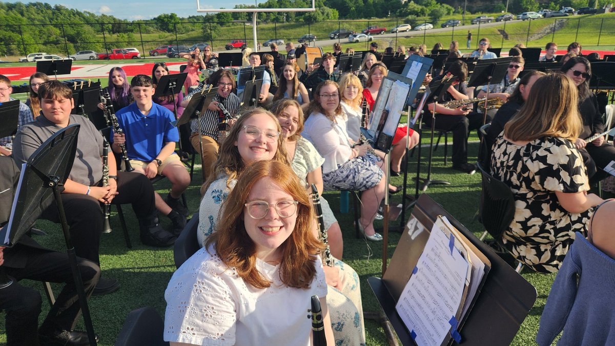 BCHS_Mr_J's tweet photo. The musicians always get the best seat in the house! Congratulations class of 2025! Thank you to the band students and alumni who played in the band tonight! And a HUGE shout out to the village of people that make the BC graduation ceremony a classy event! #bestbandintheland https://t.co/zfP1cSAO5I
