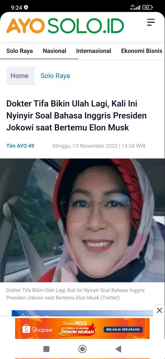 Nyindir bahasa inggris Jokowi   tapi ternyata bahasa inggris si tifa lebih acakadut lagi, mungkin bahasa alien kali 😂

x.com/RomeoWalker19/…