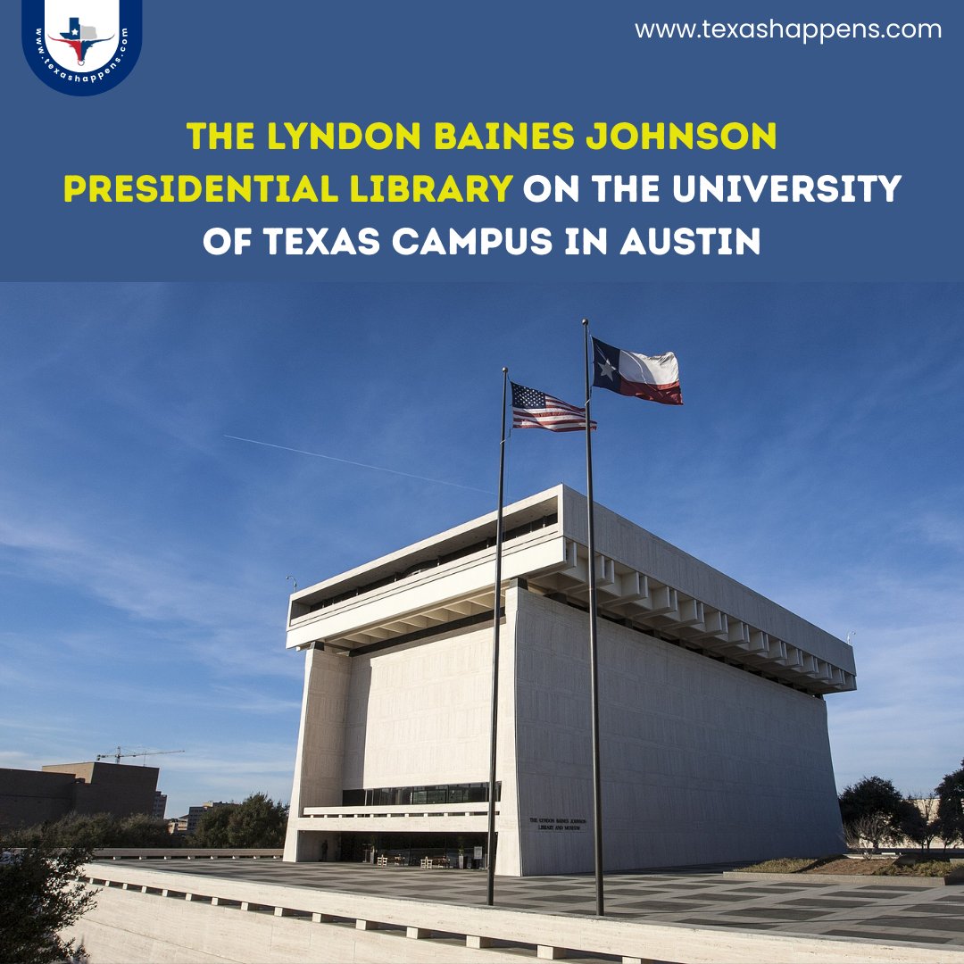 TXHappens's tweet image. Standing tall in Austin, the LBJ Presidential Library is a tribute to a Texan who shaped American history 📚
#LBJLibrary #AustinTX #PresidentialHistory #TexasLandmarks #Texas #TX #LoneStarState