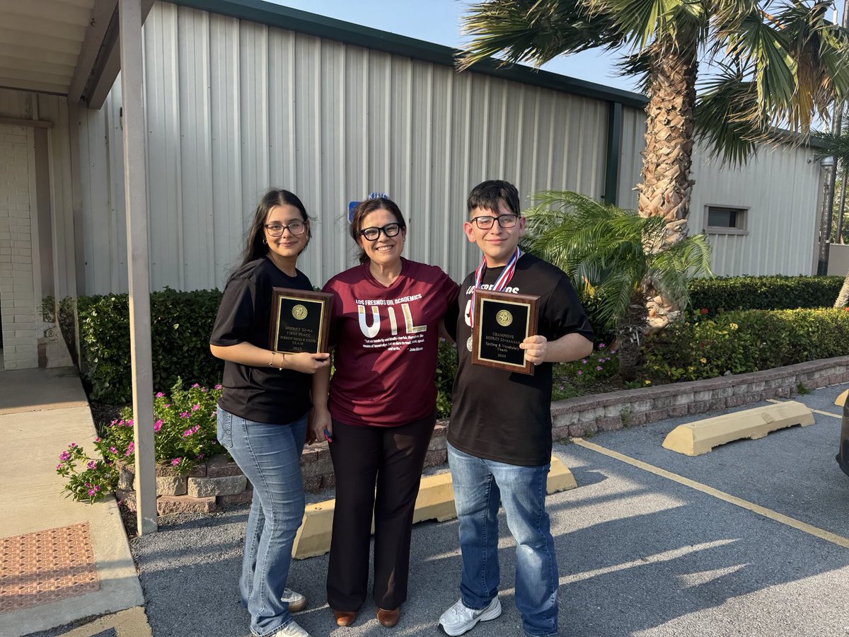 2024/2025 UIL Academics Eduardo and Andrea Board recognized #iteachlfu
