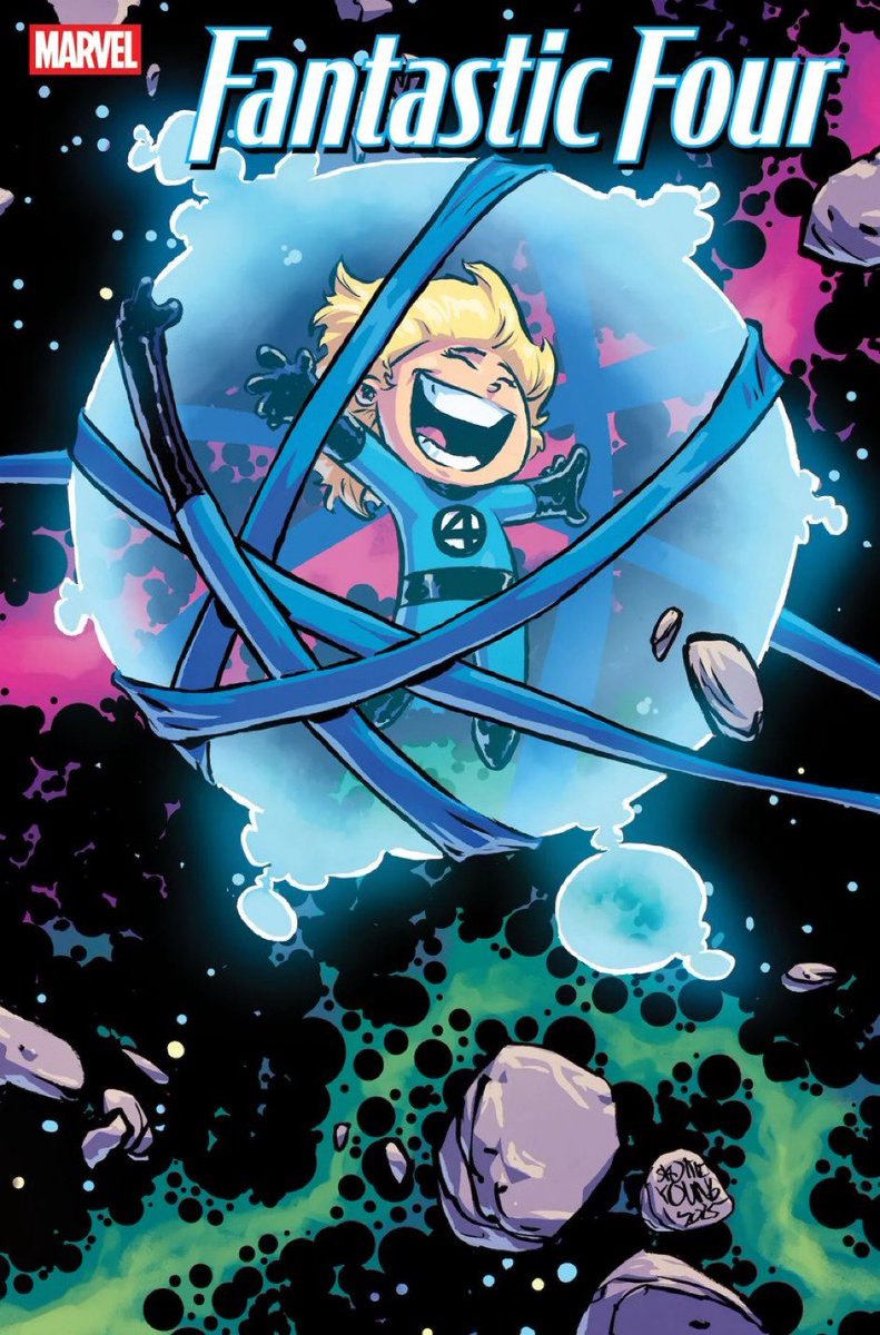 Skottie young connecting covers for Fantastic Four #1 and #2