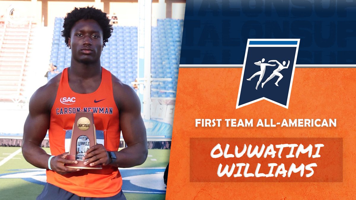 Carson-Newman Athletics (@cn_eagles) on Twitter photo How about, not one, but two First Team All-Americans at <a href="/NCAADII/">NCAA Division II</a> Nationals!
Oluwatimi Williams collects eighth-place in the discus throw to earn First Team All-American honors! π°π‡οΈ
π°: cneagles.com/x/ua9c2 How about, not one, but two First Team All-Americans at <a href="/NCAADII/">NCAA Division II</a> Nationals!
Oluwatimi Williams collects eighth-place in the discus throw to earn First Team All-American honors! π°π‡οΈ
π°: cneagles.com/x/ua9c2