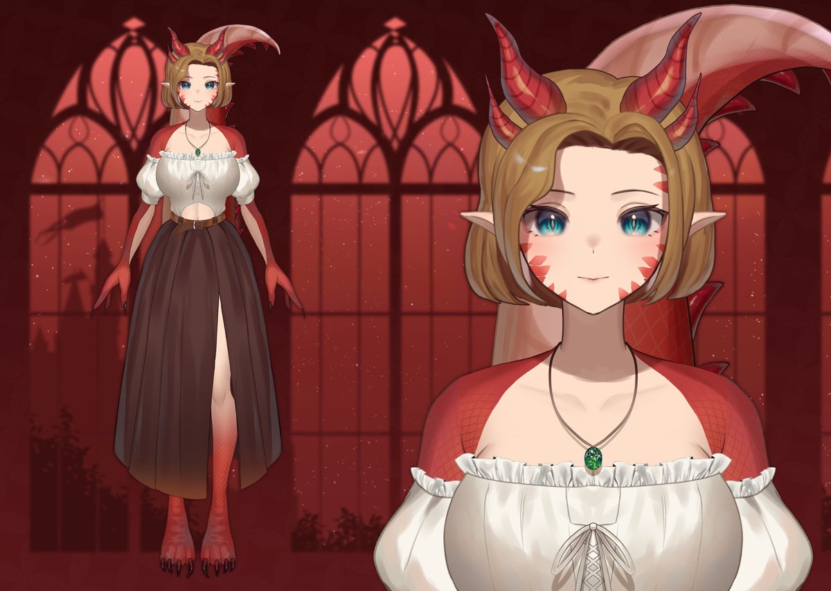 KoboldSkritch's tweet photo. You wyrms did it! The final goal was reached so here's the close up head shot
#vtuber #VtuberEN #VTuberUprising #vtubermodel #revealmodel #VTuberReveal #VTuberDebut https://t.co/mrYAKRf5uP
