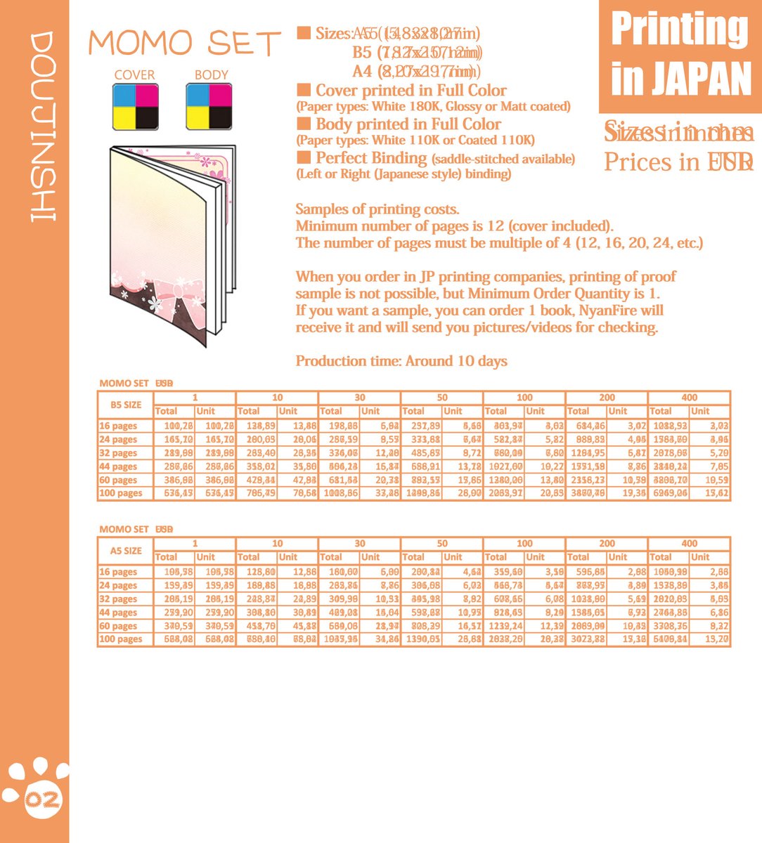 nyanfireJP's tweet photo. *New NYANFIRE Printing service catalog*
Hi there~🐾
Here's the new catalog for doujinshi and goods printing, in EU units (EUR, mm/cm)
Thread ⏬ https://t.co/ngT3IrA9ac