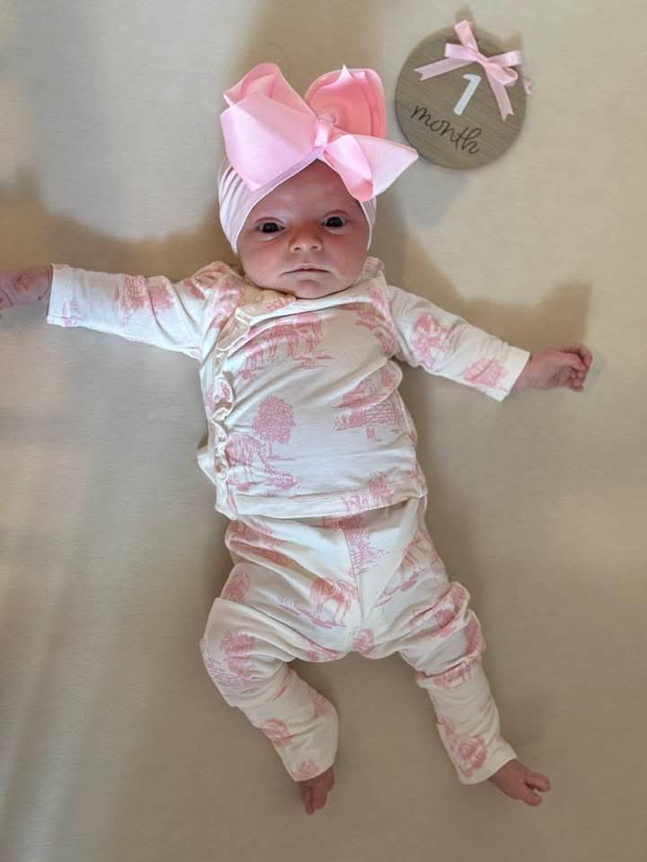 dannysgirl1975's tweet image. How can this sweet girl be a month old already? #gammygirl #onemonthold #sweetlittleprincess #3rdgenerationblockhead