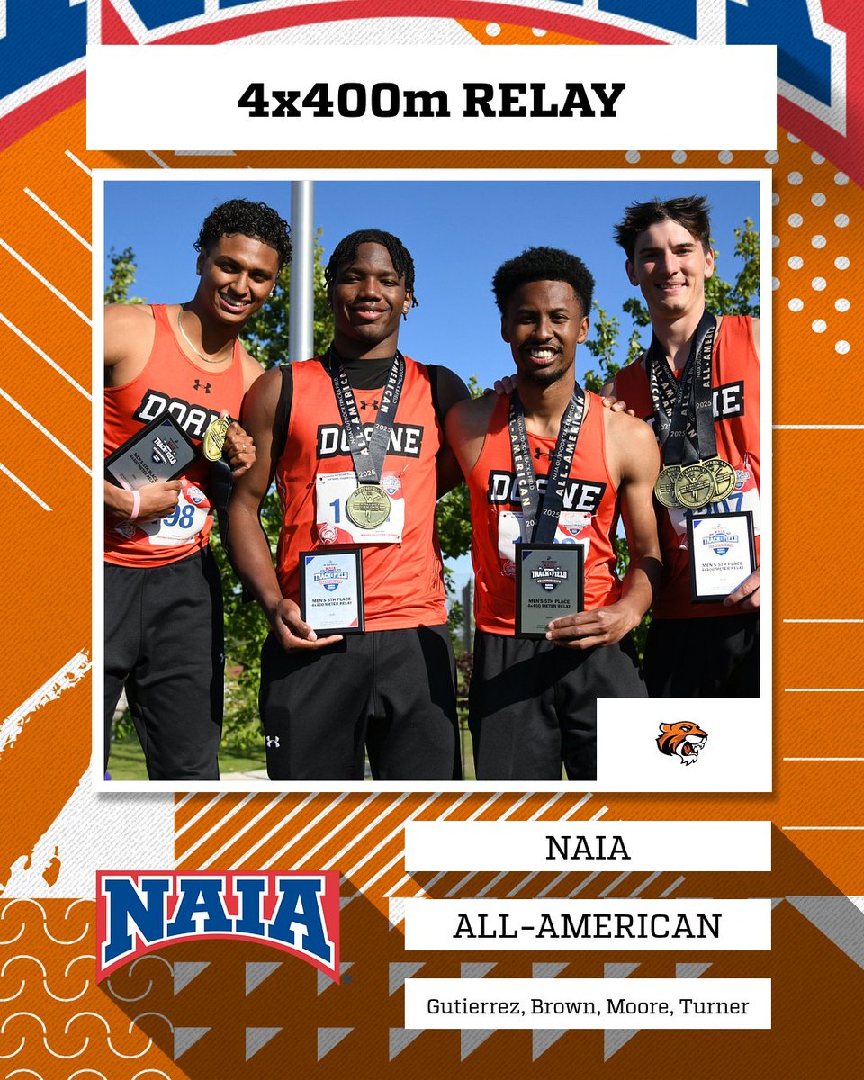 DoaneAthletics's tweet image. Friday's NAIA All-Americans for the #DoaneTF men

Congrats Zach Turner (x3), Joaquin Gutierrez, Andrew Brown, and JaDae Moore!