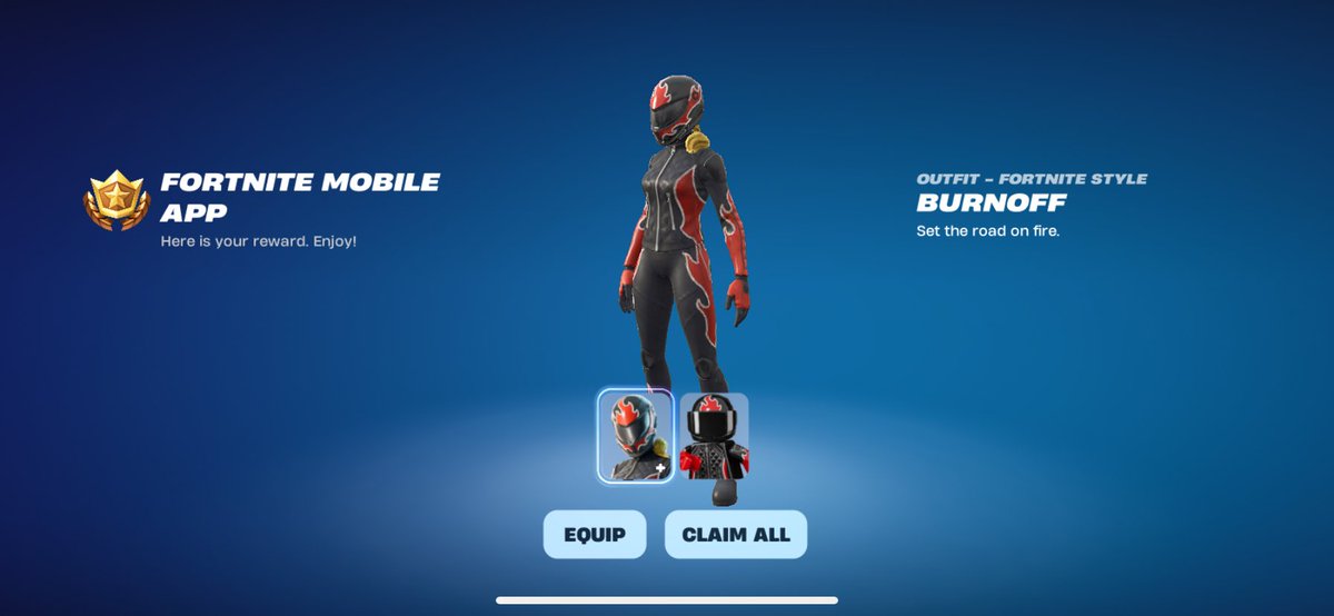 Don’t forget to claim the free skin for playing on mobile!