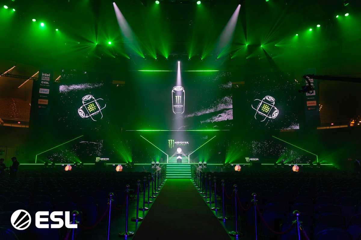 ESLCS's tweet image. Powering #IEM Dallas 2025 ⚡

#UnleashTheBeast @MonsterGaming 
@MonsterEnergy