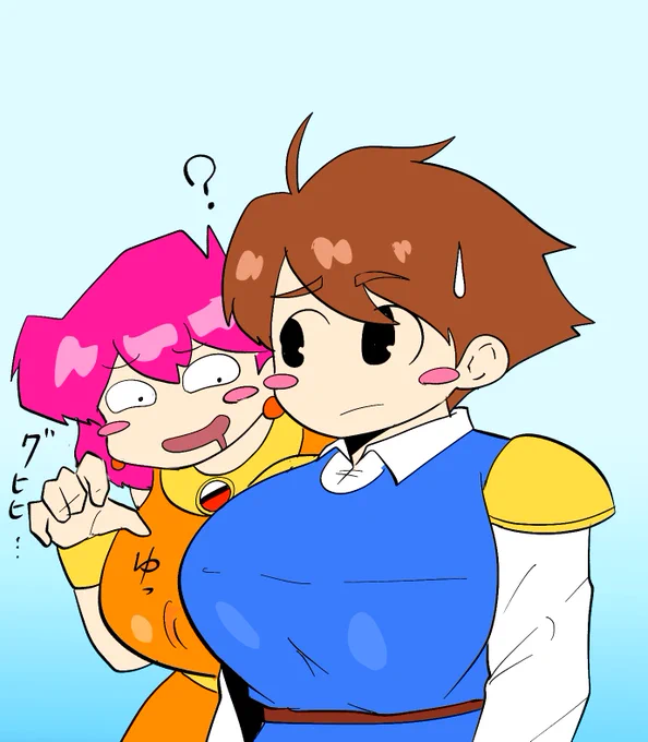 女体化したバッツくんあるあるレナちゃんがセクハラしようとしてくる(その後ファリスにぶん殴られるのもセット) 