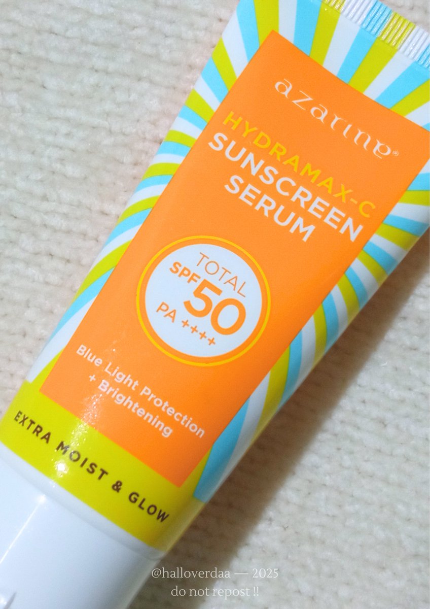 halloverdaa's tweet photo. HYDRAMAX-C Sunscreen Serum bener bener menarik!

Selain melindungi kulit karena SPF 50++++ yang real, sunscreen ini punya kandungan Vit.C &amp; Vit.E yang ngebantu mencerahkan dan melembabkan wajah juga #Azarinesun

🛍️ https://t.co/BOrHDt3Tem https://t.co/eWlfN0eVt7