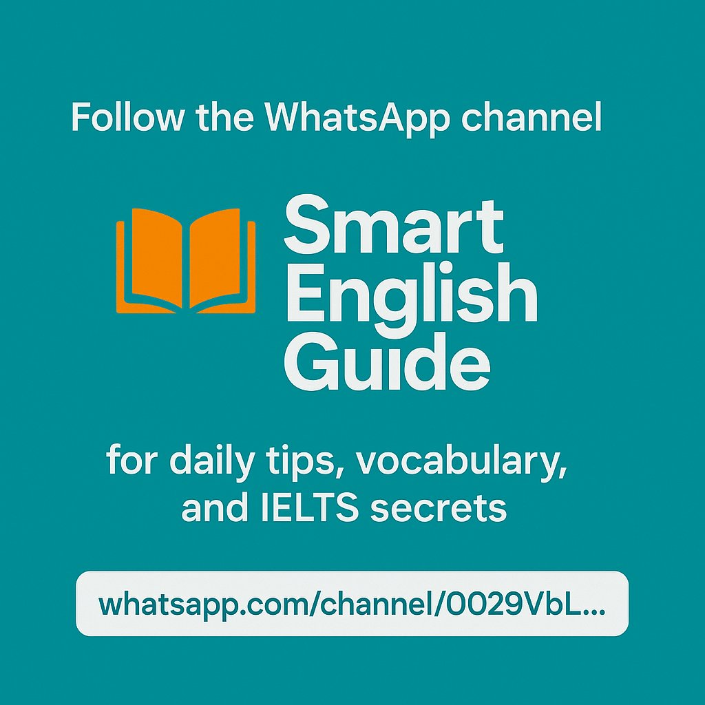 Raju539810897's tweet image. Follow the Smart English Guide channel on WhatsApp:whatsapp.com/channel/0029Vb…

#LearnEnglish  #GrammarTips   #SmartEnglish #English