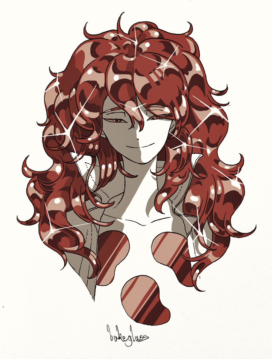 bakeglass's tweet photo. パパラチア描きました https://t.co/GY28KwmCUN