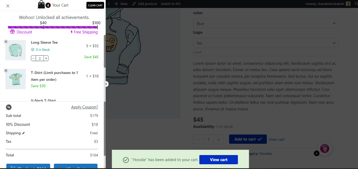 sharabindu's tweet photo. Mini Cart for WooCommerce - V: 6.0.3 ( May 23, 2025 )
Enhance your WooCommerce store with a stylish floating mini cart. 
https://t.co/elmbpk9Cqr
#woocommerce #wordpress #wordpressdeveloper #PluginsWordPress https://t.co/PMzPtfNVh1