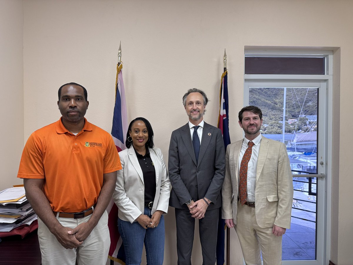 Giuseppe Mancinelli (@giusemancinelli) on Twitter photo Very productive meetings with the Ministry of Communications and Works and Ministry of Finance in the Virgin Islands to discuss potential collaboration for implementation and project management improving the development of critical projects. <a href="/UNOPS_es/">UNOPS en español</a> Very productive meetings with the Ministry of Communications and Works and Ministry of Finance in the Virgin Islands to discuss potential collaboration for implementation and project management improving the development of critical projects. <a href="/UNOPS_es/">UNOPS en español</a>