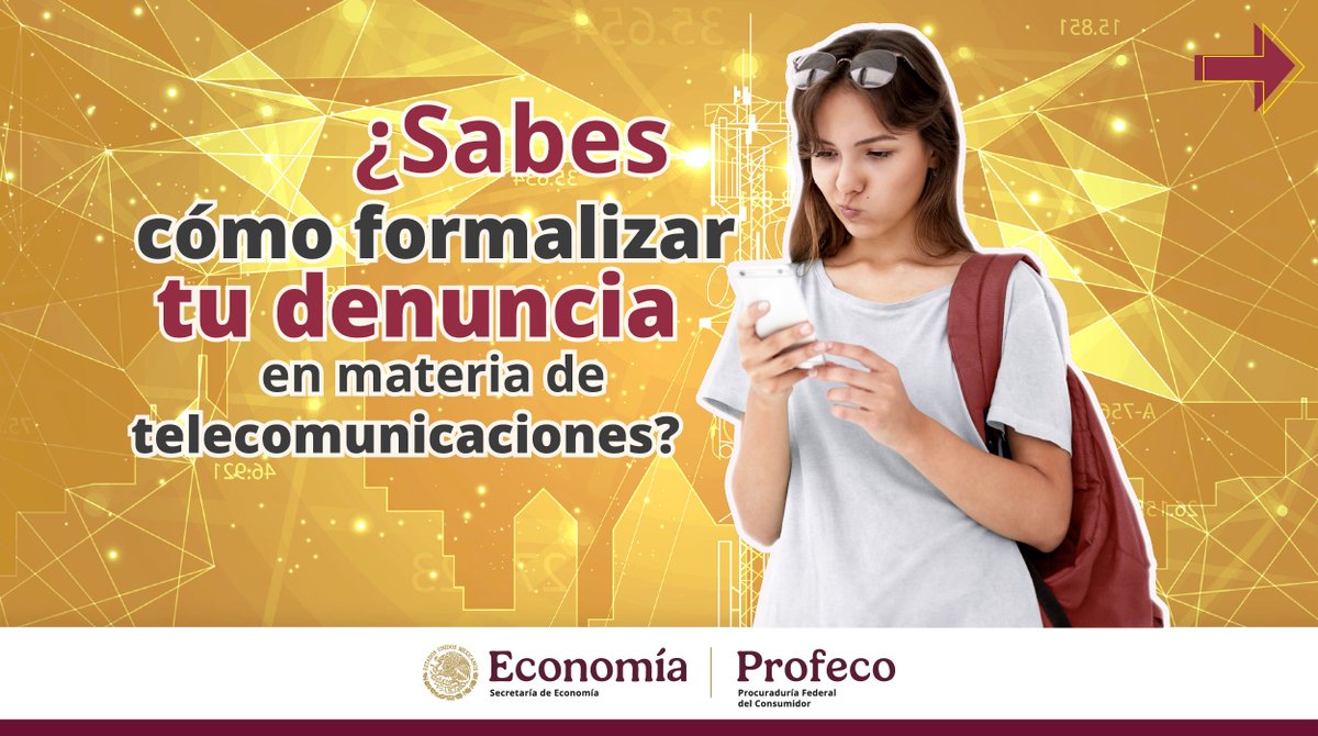 Profeco's tweet photo. Si tu proveedor de telecomunicaciones no te brinda información clara y veraz sobre los productos o servicios de Internet, telefonía o televisión de paga que deseas contratar, ¡denúncialo ante la Profeco!

✅ Haz valer tus derechos como persona consumidora.

📧 Envíanos un correo electrónico a: denuncias.telecom@profeco.gob.mx

#Profeco #Telecomunicaciones #Denuncia