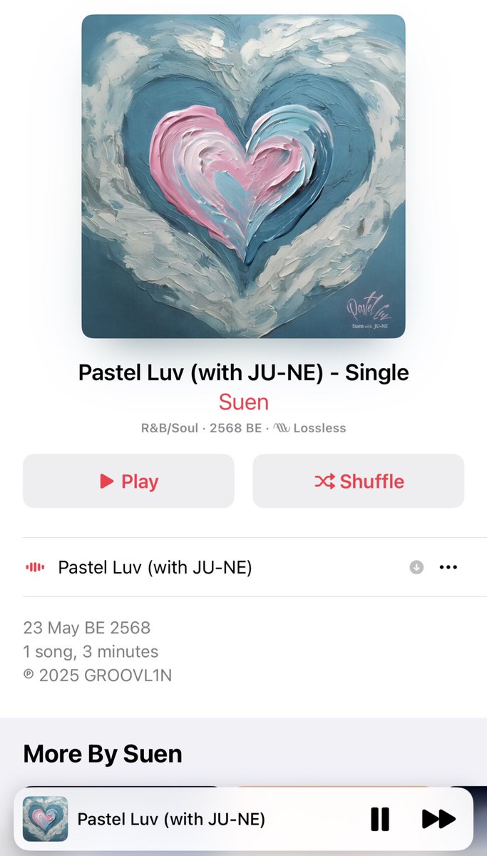 [OUT NOW] Pastel Luv (with JU-NE) - Single by Suen

Apple music :
music.apple.com/th/album/paste…

PASTEL LUV SUEN ft JU-NE
#SUENxJUNHOE #PastelLuvOutNow