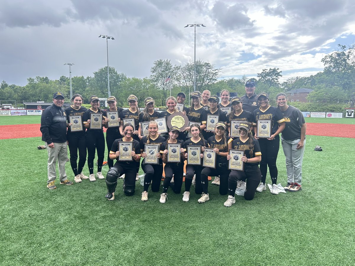 Congratulations to St. Anthony’s, the State Softball Champions.