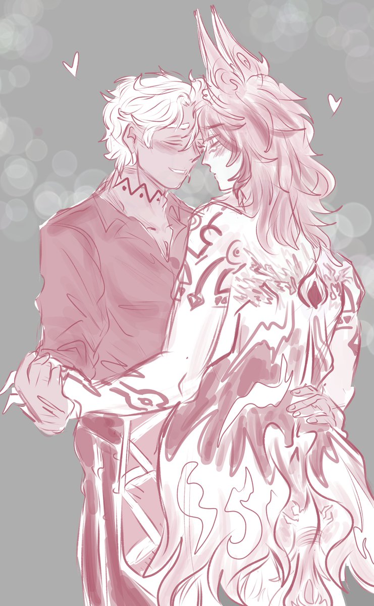 #ifaron mutated-iktomisaurus AU,  Part (5/?) still hiatus, but i wanna doodle em
#ifa #Ororon