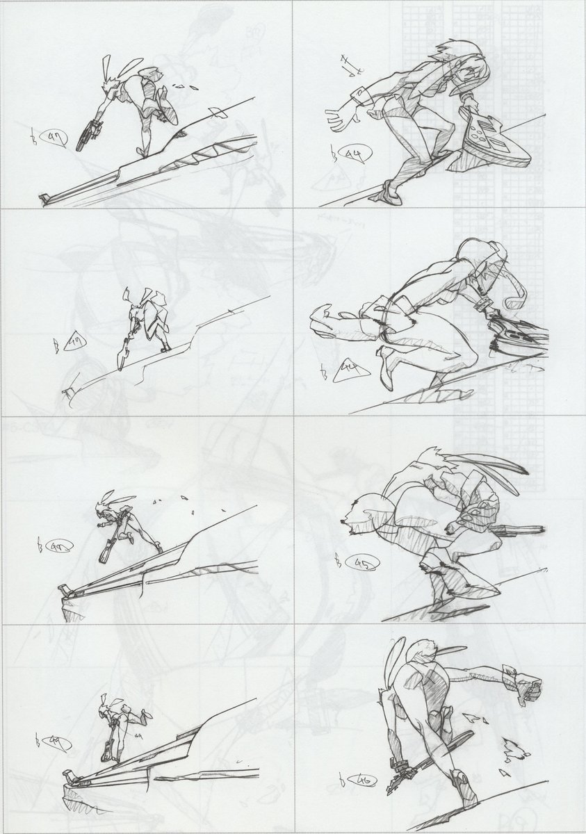 FLCL (フリクリ) - Production Materials: Original Picture (原画)

by You Yoshinari (吉成曜) 