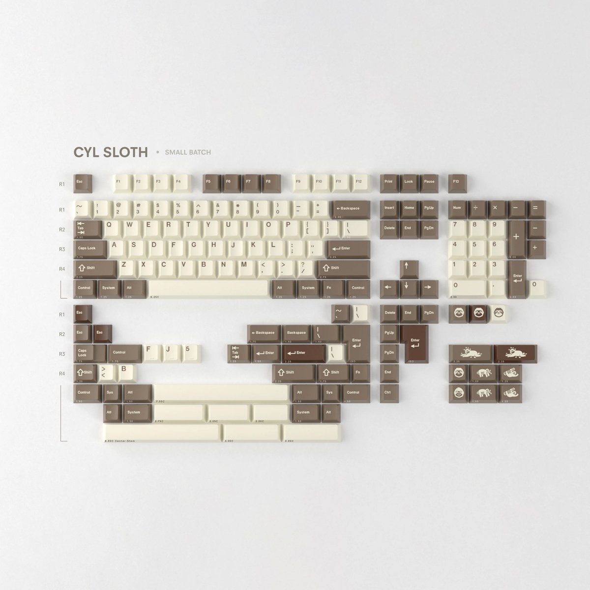 [GB] GMK CYL Sloth

Quick note: The GB's up and running for just 3 days

GB Date：May 23-26
Estimated Arrival: Q3 2025

kbdfans.com/products/gmk-c…