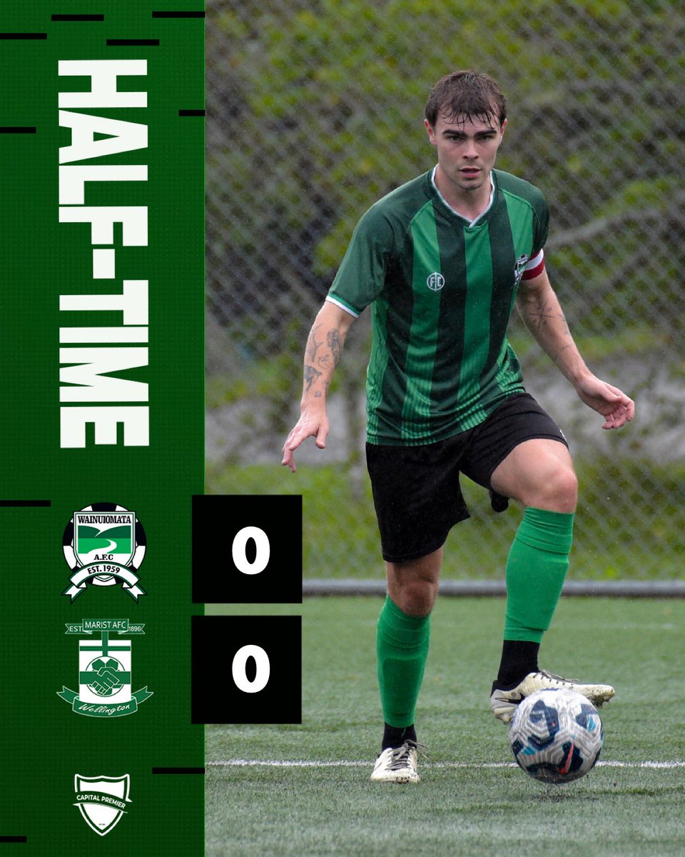 All square at the break 💚🖤