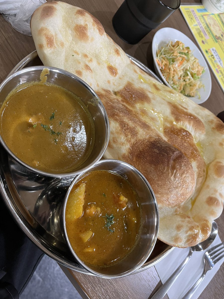 ナン、顔より大きいだった 