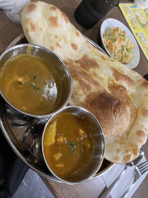 ナン、顔より大きいだった 