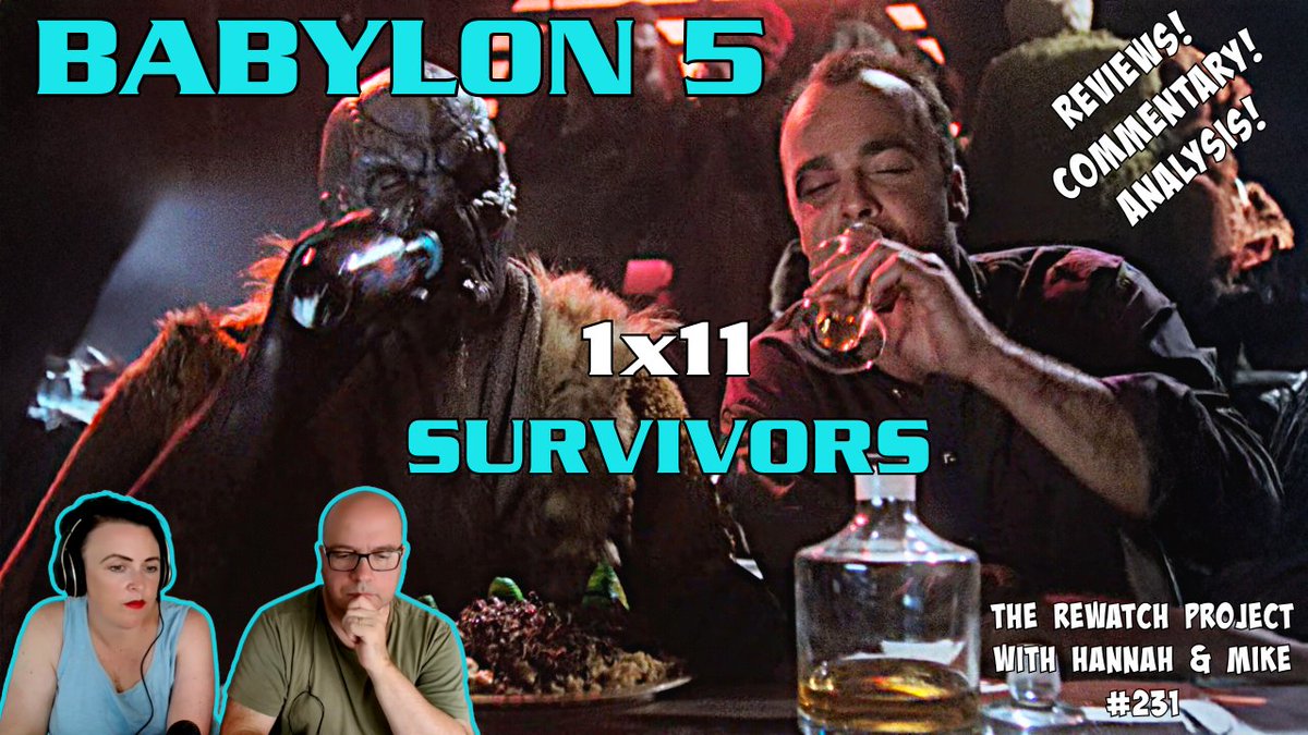 rewatchproj's tweet image. On the latest Rewatch Project we watch and discuss the 11th ep of season one of #babylon5 SURVIVORS written by @MarcZicree  and directed by Jim Johnston. youtu.be/pUU4R6C1Kp8