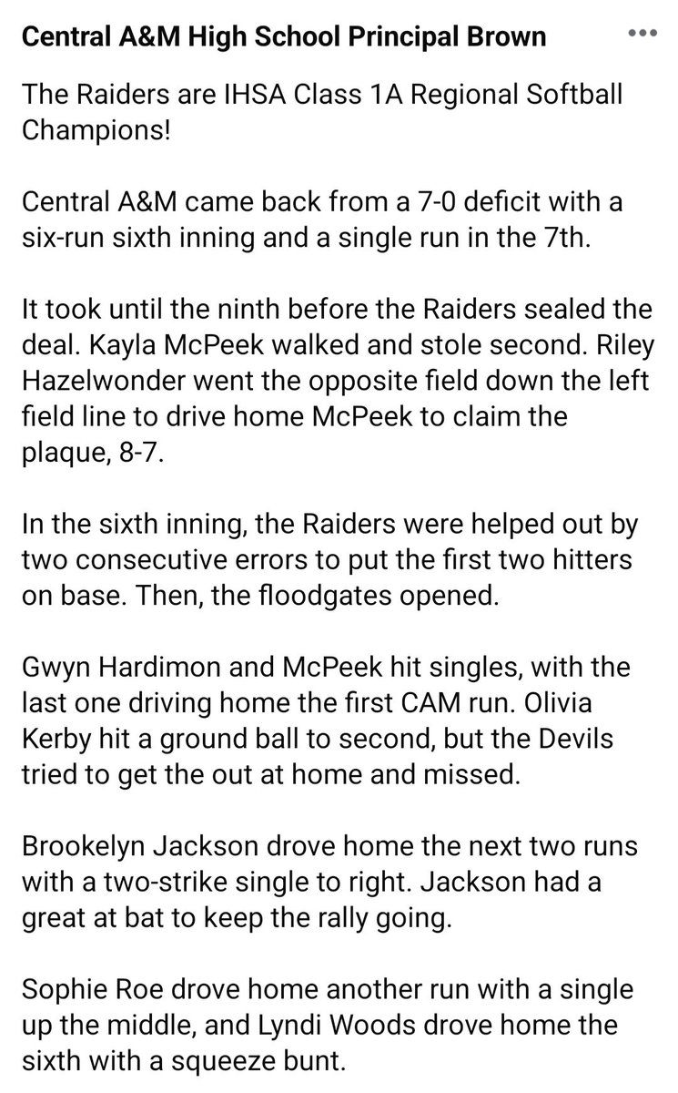 Central A&M HS Principal Daly tweet media