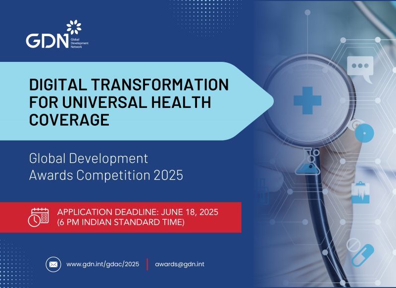 INGSA | @ingsa.bsky.social (@ingsciadvice) on Twitter photo The <a href="/GDNint/">Global Development Network</a> annual Global Development Awards are now open - if you're a researcher or NGO in development then you could win up to $50,000 for projects on 'Digital Transformation for Universal Health Coverage'
Deadline for submission: 18 June 2025
Please share with you networks! The <a href="/GDNint/">Global Development Network</a> annual Global Development Awards are now open - if you're a researcher or NGO in development then you could win up to $50,000 for projects on 'Digital Transformation for Universal Health Coverage'
Deadline for submission: 18 June 2025
Please share with you networks!