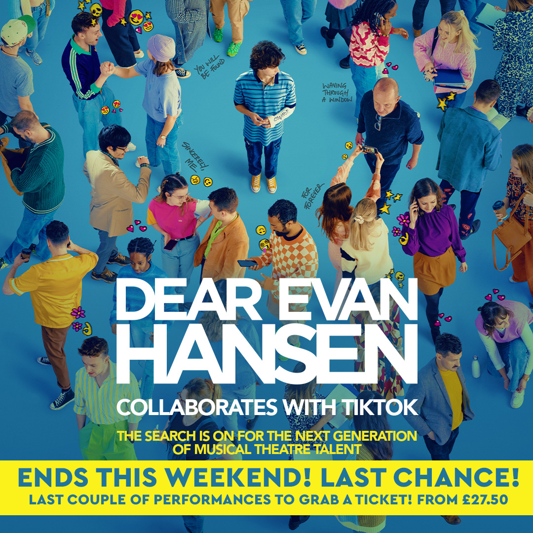 The BUZZ is real! ENDS TODAY! LAST TWO PERFORMANCES (2:30pm/7:30pm) and tickets are going FAST! - Still a chance to grab some LIMITED £27.50 tickets though! Call us now 01253 290 190 or head online! blackpoolgrand.co.uk/event/dear-eva…