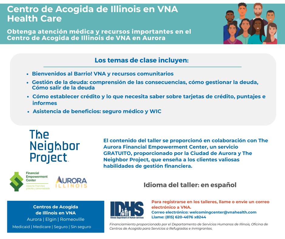 ¿Es nuevo en la comunidad? Lo invitamos a participar en una clase gratuita diseñada para ayudarle a acceder al apoyo que merece. Desde atención médica y asistencia con beneficios hasta herramientas de idioma — estamos aquí para ayudarle a prosperar.