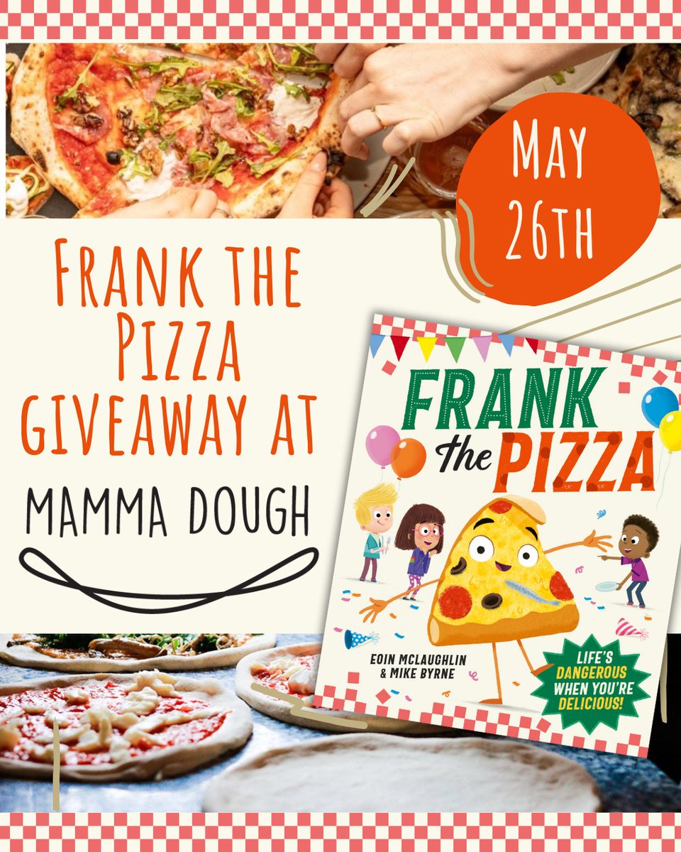 HarperCollins Children's Books (@harpercollinsch) on Twitter photo Weβre celebrating the bank holiday our favourite way β with a PIZZA PARTY! Weβre offering a FREE copy of Frank the Pizza to the first 10 guests that visit <a href="/mamma_dough/">Mamma Dough</a> branches in South Norwood, Brixton, Ladywell this bank holiday Monday, May 26th!π Weβre celebrating the bank holiday our favourite way β with a PIZZA PARTY! Weβre offering a FREE copy of Frank the Pizza to the first 10 guests that visit <a href="/mamma_dough/">Mamma Dough</a> branches in South Norwood, Brixton, Ladywell this bank holiday Monday, May 26th!π