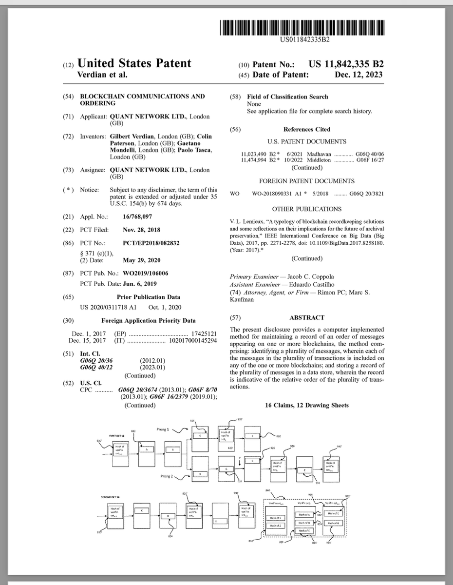 Now I fully understand why Quant patented Overledger! 🤯😲 <a href="/quantnetwork/"></a> 

They patented how to track cross-chain transactions, ensuring all info is registered without forks or duplications, in a secure off-chain system. Those logs then update states in traditional banking