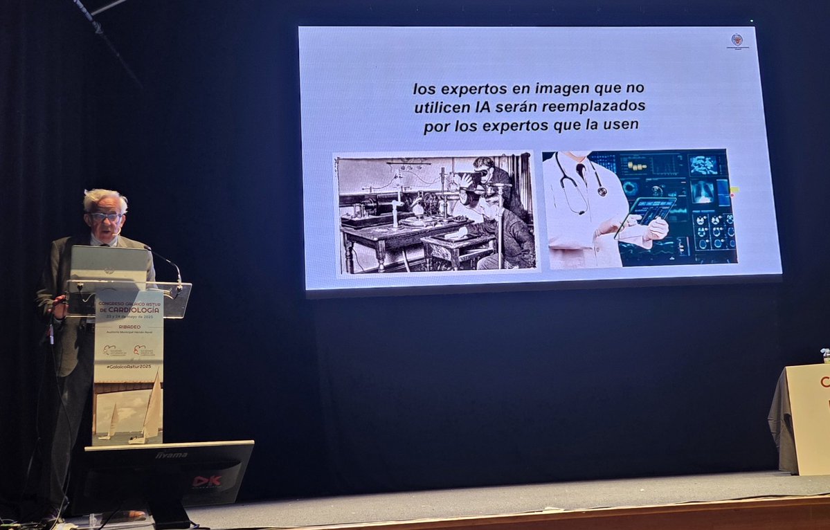 SOGACAR Cardiología (@sogacar_) on Twitter photo Conferencia magistral #GalaicoAstur2025 "El imparable cambio de la ecocardiografía: la inteligencia artificial ya está aquí" impartida por <a href="/MAecocardio/">MA Garcia Fernandez</a> Conferencia magistral #GalaicoAstur2025 "El imparable cambio de la ecocardiografía: la inteligencia artificial ya está aquí" impartida por <a href="/MAecocardio/">MA Garcia Fernandez</a>