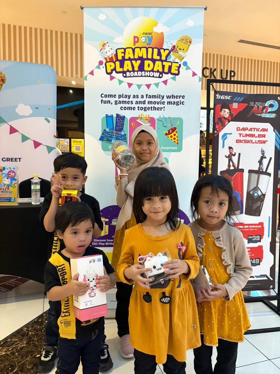 🎉 Thank you for joining us at the Family Play Date Roadshow!

Tomorrow is the LAST DAY to join the fun with Jesse &amp; Friends — enjoy games, meet &amp; greets, giveaways, and more at GSC IOI Mall Damansara &amp; GSC AEON Bandar Dato’ Onn, from 10AM to 10PM!

🎯 Arrive early for your movie