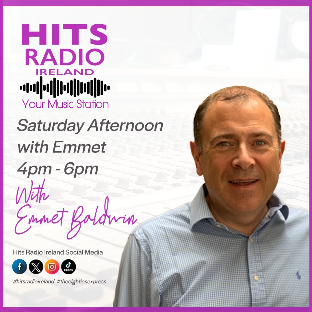 Taking you through the afternoon with Emmet Baldwin on Hits Radio Ireland 
The Afternoon Delight Show 
Hits Radio Ireland - Your Music Station 
#HitsRadioIreland  #AfternoonDelight