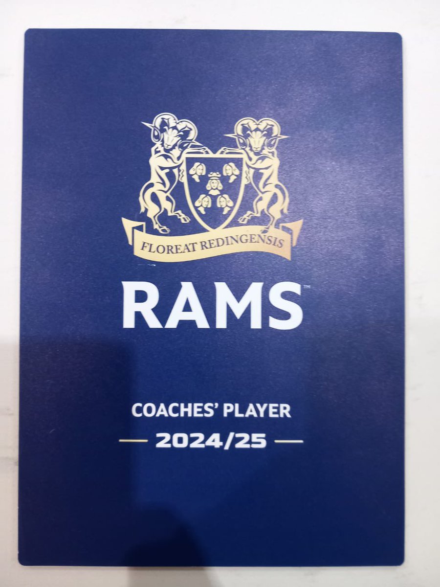 Congratulations Cian. Rams Colts Coaches’ Player of the Season. ⚫️🟡🏉 #OratoryRugby