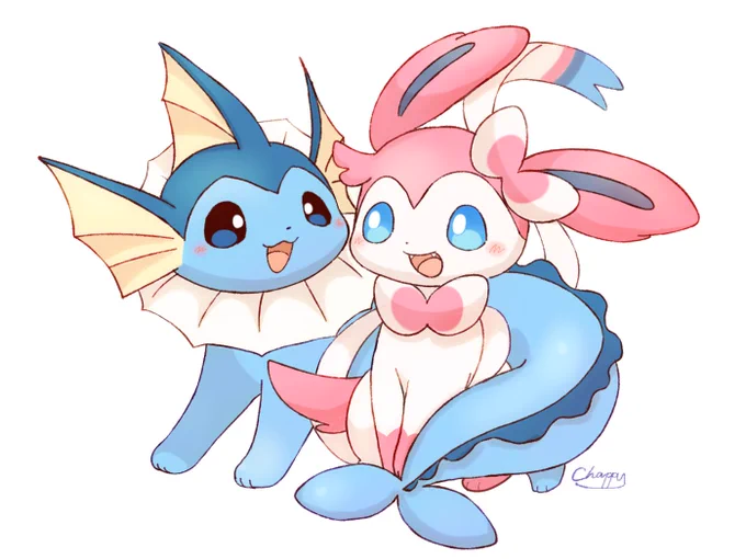 シャワーズ&amp;ニンフィア 