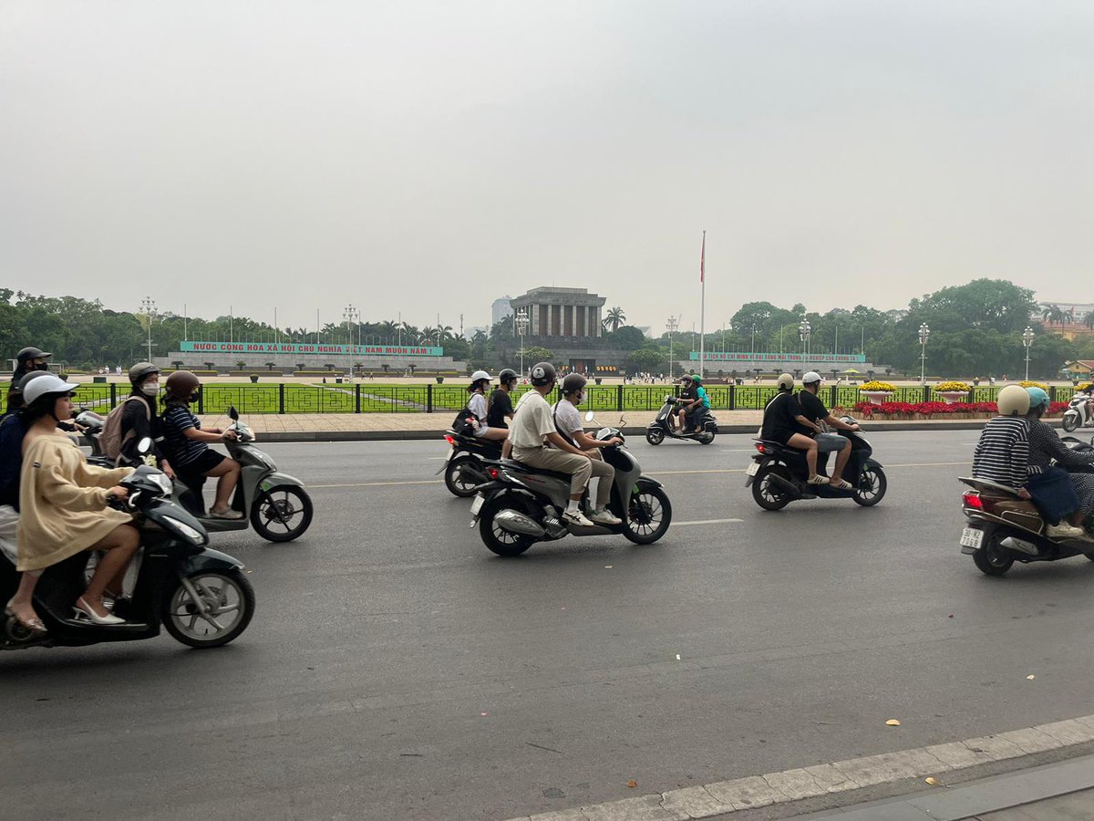 _MichaelHart's tweet image. A busy few weeks in Hanoi balanced with some time on the northeast coast. On the horizon, container ships leaving the port of Hai Phong.