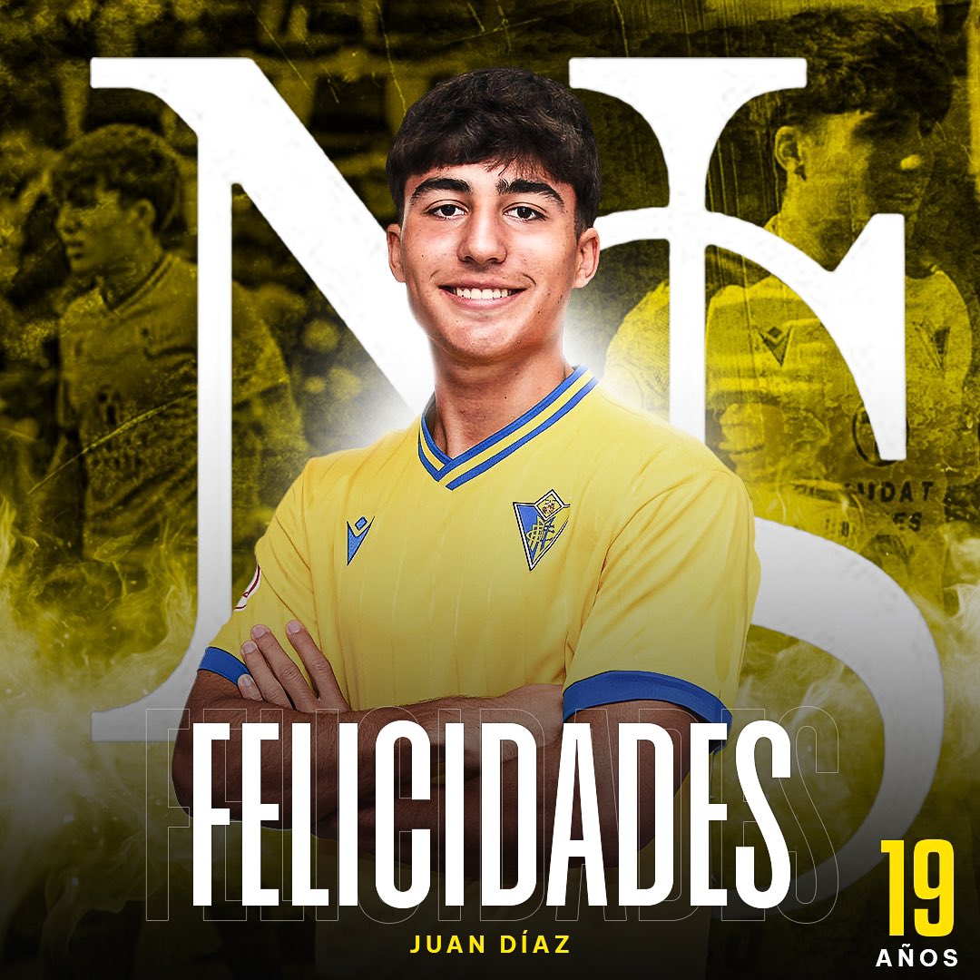 SurNiagara's tweet image. 🎂 ¡Feliz cumpleaños, @Juandiazzz_! 🥳
Hoy tenemos celebración por partida doble. Cumple 1️⃣9️⃣ años una de las promesas de la @Cadiz_CFCantera que ya ha participado en entrenamientos con el primer equipo 💎
#NiágaraSurPlayer