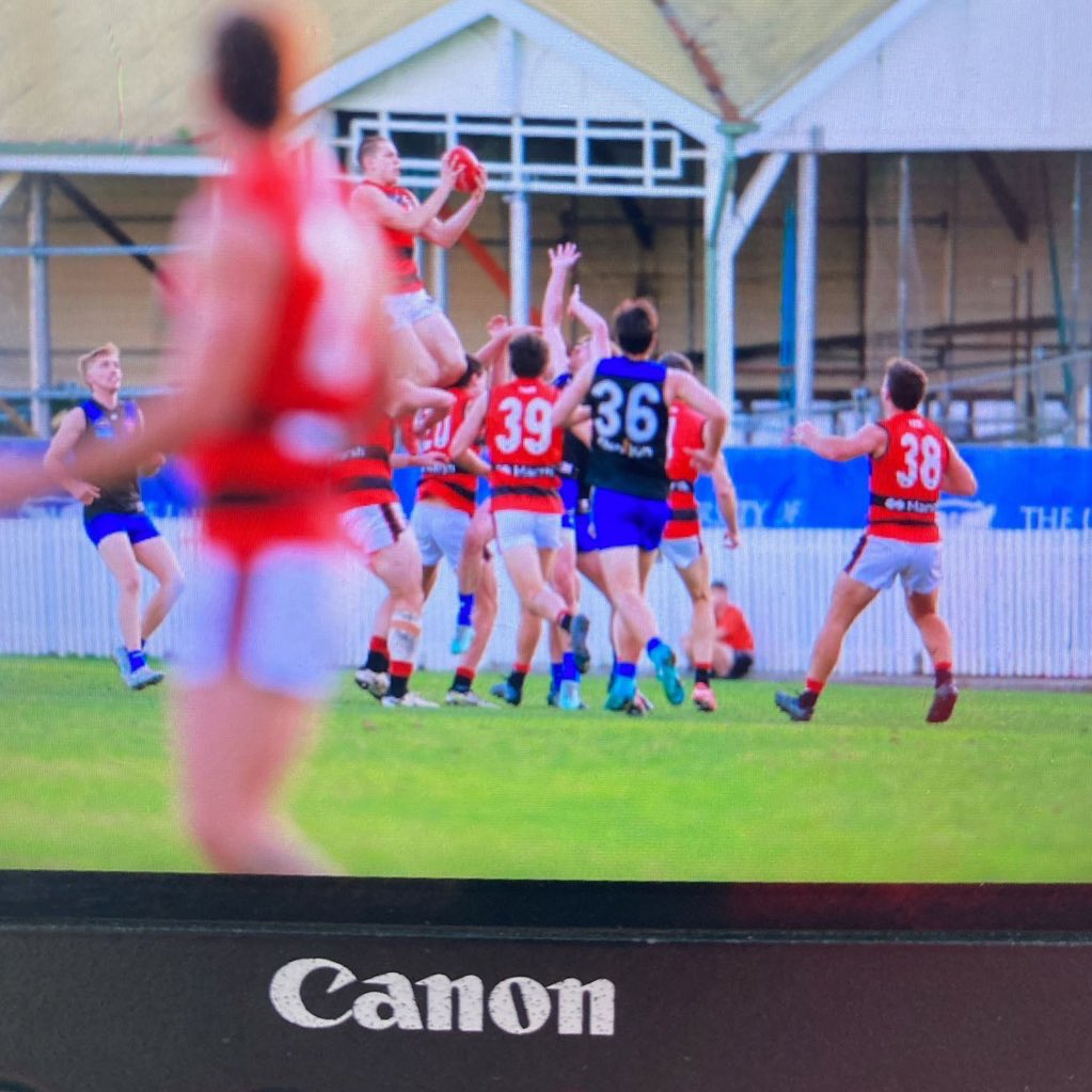 Sampi-esque from Charlie MacIsaac today!

A defender in the foreground away from footy pic of the year by the <a href="/OldXavsFC/">Old Xaverians Football Club</a> snapper…
