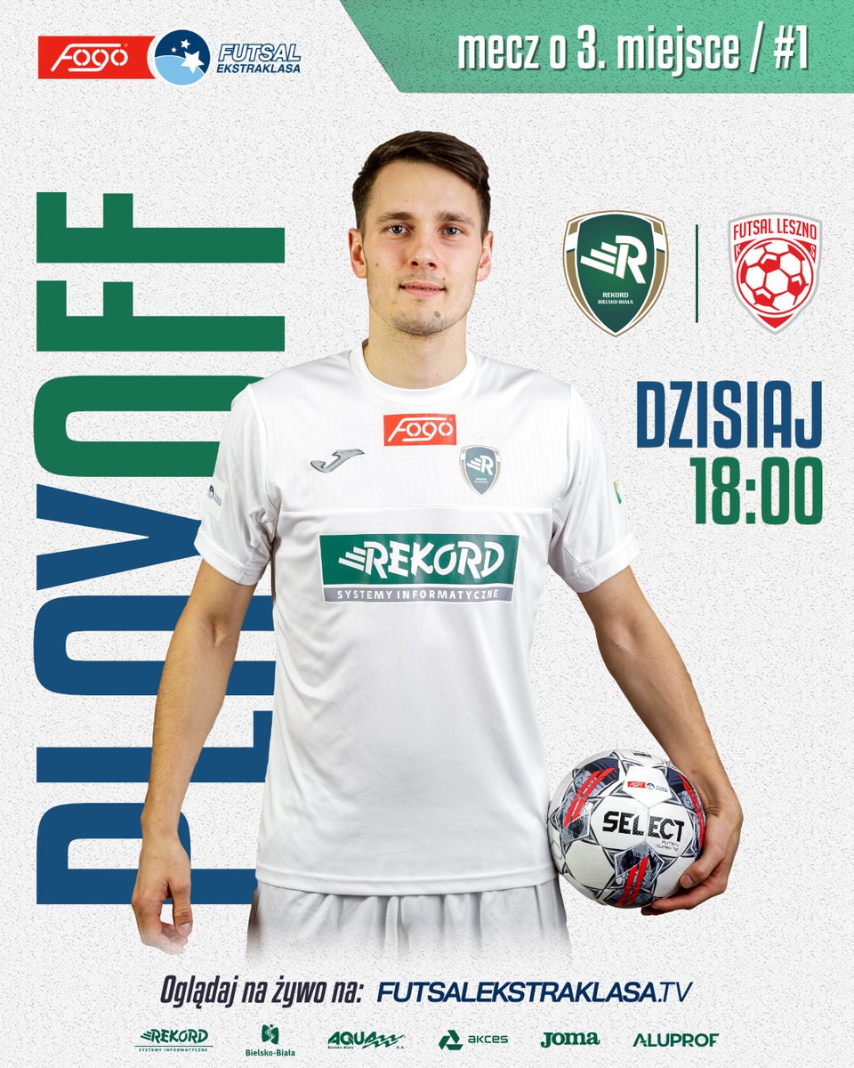 Ostatnie spotkanie przed bielską publicznością w tym sezonie🙂To spotkanie będzie miało szczególny wymiar dla 𝐁𝐚𝐫𝐭ł𝐨𝐦𝐢𝐞𝐣𝐚 𝐍𝐚𝐰𝐫𝐚𝐭𝐚, legendy polskiego futsalu, który po 11-stu sezonach w barwach naszego klubu,  zagra po raz ostatni przed kibicami z Bielska-Białej🙂