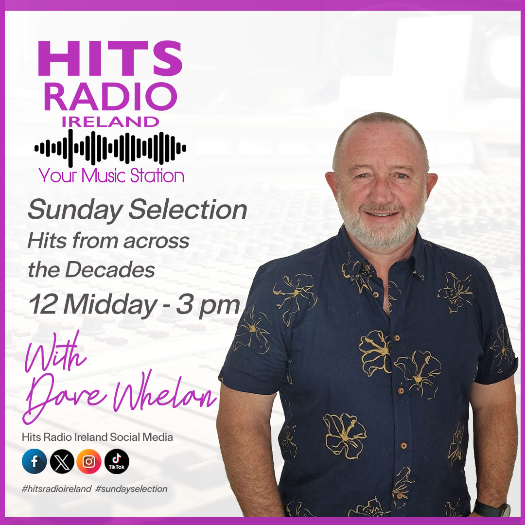 The Sunday Selection with Dave Whelan on Hits Radio Ireland from 12pm - 3pm
The All Request Show, Songs and Shout-outs every Sunday Afternoon
#HitsRadioIreland #Sundayselection