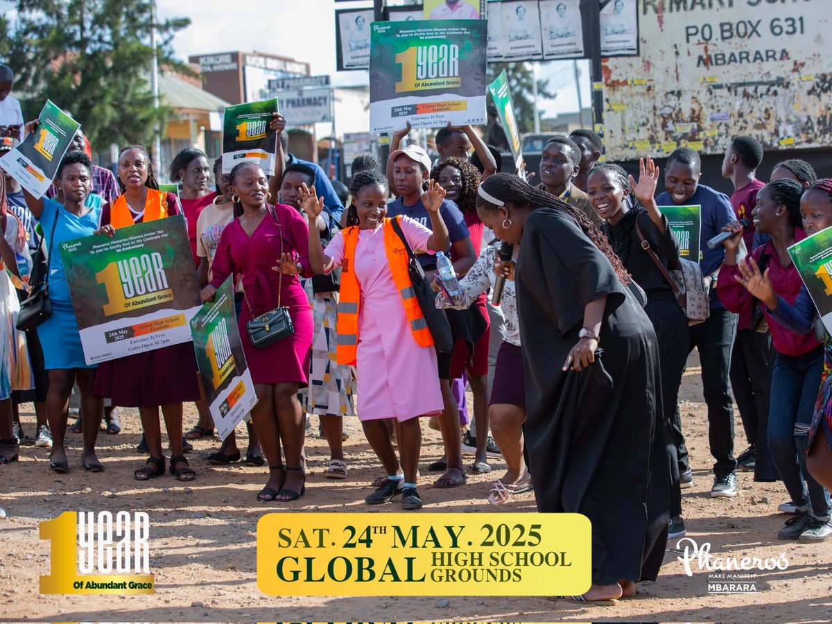 What a Day, What a Blessing Today Is...

Gates open at 2pm, Global High School Grounds

#PhanerooMbararaAt1 
#GodsAbundantGrace 
#FreeEntry