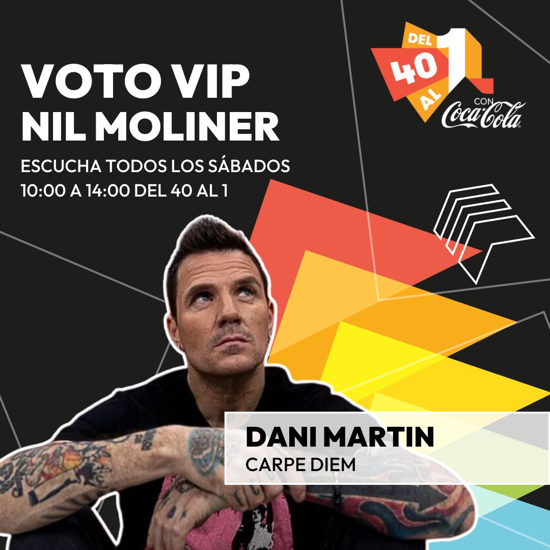 💥Y EL VOTO DE <a href="/NilMoliner/">Nil Moliner</a> es para... DANI MARTIN con CARPE DIEM

#Del40al1CocaCola