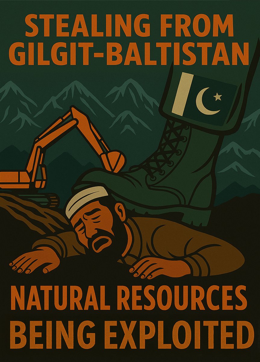 OfVoice65741's tweet image. When a land rich in beauty is crushed under the boot of greed by the Pakistan government, Gilgit-Baltistan deserves justice not plunder. #SaveGilgitBaltistan #ResourceExploitation #PakistanArmy #MalaysiaMasters2025 #debataTVP #Devara2 #manoharlaldhakad #PBKSvsDC #NITIAayog